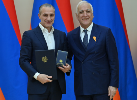 Վազգեն Գևորկյանն արժանացել է Անանիա Շիրակացու մեդալի