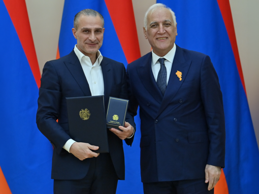Վազգեն Գևորկյանն արժանացել է Անանիա Շիրակացու մեդալի